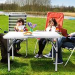 MOUNTVIEW Folding Camping Table Aluminium Portable Picnic Outdoor Foldable BBQ Desk