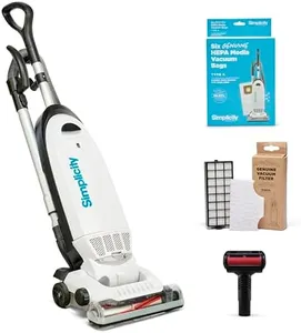 Simplicity Vacuums Allergy Vacuum Pet Bundle with Bags and Filter Set Bundle, and Upholstery Tool Bagged Vacuum Cleaner with Certified Hepa Vacuum for Pet Hair, S20EZM