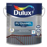 Dulux PU Enamel White 500 ml High Gloss Finish Paint for Interior Exterior Metal & Wood Surfaces with Fast Drying Anti-Rust & Complete Coverage