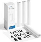 POLONO D810 Thermal Printer Paper 8.5 x 11 Inch, Advanced Thermal Printing, US Letter Size Thermal Paper Compatible with D810, Size 8.5" x 11", 4 Rolls, 7m