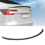 BASENOR 2024 Tesla Model 3 Performance Spoiler ABS Material Rear Spoiler Wing OEM (Matte Carbon Fiber) Rear Trunk Lip Model 3 Performance Accessories