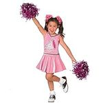 Girls Champion Cheerleader Pink Uniform Childrens Cheerleading Costume for Kids ? Small (Age 3-5)