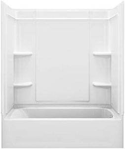 STERLING, a KOHLER Company 71320120-0 Ensemble 33.25-in X 60.25-in X 76.25-in Bathtub and Shower Kit with Right Hand Drain, White