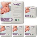 Bambo Nature Baby Diapers Size 0 24ct (Pack of 5)