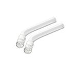 Solo Glass Tube Stem (Curved Bent) Steam Chemistry Air Drying Tube, 2-Pack