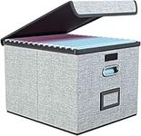 File Organizer Box with Lid, Collap
