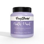 CrafTreat Lovely Lavender 250ml - Chalk Paint for Wood Furniture,Wall, Home Decor, Glass, DIY Craft - Matte Acrylic Multi Surface Paint - 250 ML