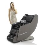 Lixo - LI4411, Home Collection 4D Massage Chair for full body with 22 Auto wellness programs, SL Track, Voice Control, Tablet Controller, Mechanical Massage Hands, and Multiple Zero-Gravity (Grey)