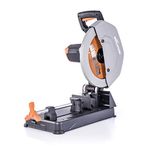 Evolution Power Tools R355CPS 14 inch Chop Saw with Multi Purpose Cutting - Cuts Through Metal, Plastic, Wood & More - Inch Multi Purpose Blade