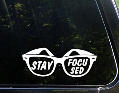 Stay Focused - 8 3/4"x 3 1/2" - Vinyl Die Cut Decal/Bumper Sticker for Windows, Trucks, Cars, Laptops, Macbooks, Etc.