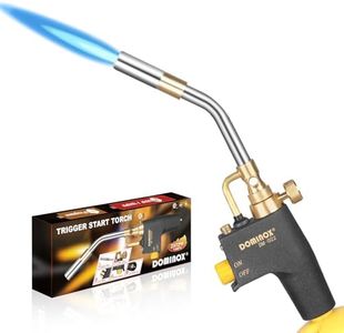 DOMINOX Propane Torch Head, High Intensity Torch Head Trigger Start Gas Torch, Map Gas Torch Kit for Propane, Map and Mapp Gas, Mapp Gas Torch for Soldering, Welding, Cooking (Not Included Gas Tank)