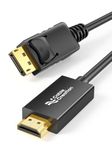 CableCreation Active DisplayPort to HDMI Cable 4K@60Hz, 8FT Unidirectional DP to HDMI Cable Support 2K@144Hz, 1080P@144Hz,HDR