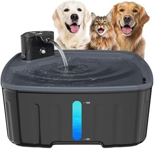 Dog Water Fountain for Large Dogs, 2.1GAL/8L/270oz Large Dog Water Fountain Bowl for Dog Inside,Dog Fountain with Water Level Window and Shortage LED Reminder, Ultra-Quiet Pump,Water Fountain for Dog