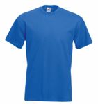 Fruit of the Loom Men's Super Premium Short Sleeve T-Shirt Pack of 5, Royal, Medium