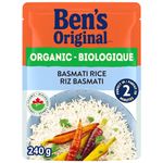 BEN'S ORIGINAL Organic Basmati Rice, 240g Pouch