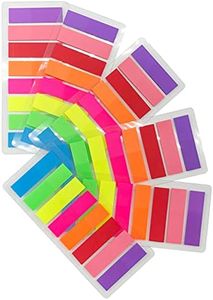 VANRA 960 Pieces Sticky Index Tabs Page Markers Flags Sticker Colored Page Notes Writable Labels for Bookmarks, 6 Sets (Rectangular Flags, 8 Colors)