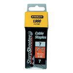 Stanley 1-CT109T 14mm Type-7 Cable Staples (1000 Pieces), Silver