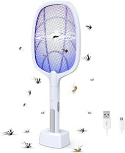 F4FIVE Mosquito Bat with Uv Light Lamp Five Nights Mosquito Killer Autokill 2 in 1 Mosquito Racket 1200Mah Lithium Ion Rechargeable Battery Handheld Electric Fly Swatter