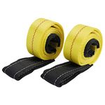 Toolly 2 Pack 6' x 2" Lift Sling Straps for Construction 10,000 Pound Capacity