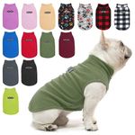 BEAUTYZOO Dog Fleece Vest Sweater Winter Jacket for Small and Medium Dogs with D-Ring Leash Cold Weather Coat Hoodie for XS S M Dogs Boy or Girls