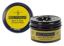 Meltonian Cream | Black | High Quality Shoe Polish for Leather and Leatherette (Synthetic) | Use on Boots, Shoes, Belts, Gloves, Purses and Accessories | Leather Conditioner | 1.7 OZ Jar