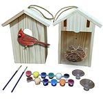 Formal Window Bird House with Paint