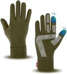 Aegend Lightweight Winter Gloves for Men Women, Warm Running Gloves Touchscreen Thermal Glove Liners for Cold Weather Driving, Cycling & Hiking, Non-Slip, Elastic Cuff, Stretchy, Durable