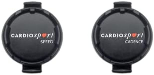Cardiosport SOLO Bluetooth ANT+ Wireless Bike Speed, Distance and Cadence RPM Sensors for, Garmin, Wahoo, Sigma, Zwift, iOS/Android