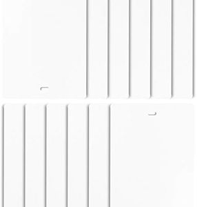 DALIX PVC Vertical Blind Replacement Slats Curved Smooth White 42.5 x 3.5 (20-Pack)