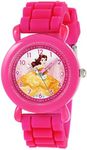 Disney Princess Kids' Plastic Time Teacher Analog Quartz Silicone Strap Watch