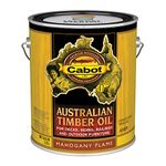 Cabot 140.0003459.007 Australian Timber Oil Stain, Gallon, Mahogany Flame