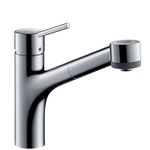 hansgrohe Talis M52 Kitchen Tap 170 with pull-out spray, 2 spray modes, chrome, 32841000