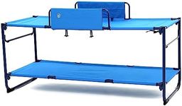 Hi-Gear Duo Bunk Beds for Adults, Teens, Kids, 2 People, Portable, Folding, Collapsible, Steel Frame, Easy to Assemble, Ideal for Camping, Festivals and Sleepovers, includes Carry Bag, Blue