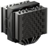 PCCOOLER CPU Air Cooler Mini Dual Tower, 6×6mm Heatpipes, 100mm PWM Fan, 115mm Height, Compact Design for Intel LGA1700/1851 & AMD AM5(RT620M X Black)