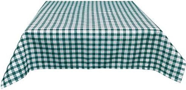 JEMIDI Nappe en Tissu pour Table de bière Nappe de de 90 cm x 240 cm pour Tables de bière, Vert à Carreaux
