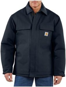CARHARTT Men's Arctic Quilt Lined Duck Traditional Coat C003,Dark Navy,Small