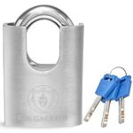 Magmaus® SDL/50 [Never-Rust] Outdoor Padlock Heavy Duty Waterproof - [High Security Anti-Cut Shackle] - Ideal for Sheds, Gates, Containers