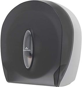 Single-Roll Jumbo Toilet Paper Dispenser by GP PRO (Georgia-Pacific), Translucent Smoke, 59009, 10.610" W x 5.390" D x 11.290" H