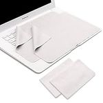 2Pack Screen Keyboard Protection Microfiber Liner and Cleaning Cloth 13 Inch for MacBook Pro 13" MacBook Air 13" and MacBook Pro 14"-Grey