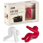 Lid Sid: Pot Lid Lifter | Pot Lid Holder That Keeps Pot from Boiling Over | Helpful Kitchen Gadget to Reduce Soups and Stews | Cool Kitchen Gadgets & Cute Kitchen Accessories | by Monkey Business