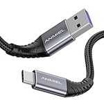 ANMIEL USB C Cable 1M, 3.1A Fast Charging&5Gbps Data Sync,Braided USB3.0 A to USB C Charger Cable,USB Type C Cable,for Samsung Galaxy Note 8 S8 S9 S10 S20,Sony XZ,LG V20 G5 G6,HTC10 and More