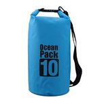 keskriva 10 Liter Outdoor Ocean Pack Waterproof Dry Bag Outdoor Boating, Hiking, Camping, Rafting, Fishing, Snowboarding and Backpacking (Multicolor) 1ps