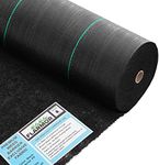 3x300ft Professional Woven Landscape Fabric-5oz/170gsm Geotextile Commercial Grade Garden Liner Roll - Weedblock for Garden, Flower Bed, Driveway, Drainage and Weed Prevention-Heavy Duty Ground Cover