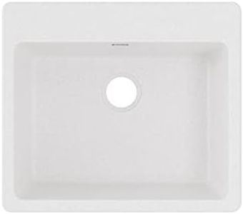 Elkay ELG2522WH0 Quartz Classic Single Bowl Drop-in Sink, White