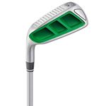 MAZEL Golf Pitching & Chipper Wedge for Men & Women,Right Handed,35,45,55 Degree (Left, Stainless Steel (Green Head), Regular, 45)