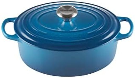 Le Creuset Signature Cast Iron Oval Casserole, 27 cm, Marseille Blue