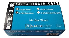 Almedic Latex Finger Cots, Medium, 144 Count (Pack of 1)