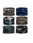 Head Wrap, Neck Gaiter,Headband,Fishing Mask, Magic Scarf, Tube Mask, Face Bandana Mask, Neck Balaclava and Sport Scarf 12 in1 Sweatband for Fishing,Hiking,Running,Motorcycling