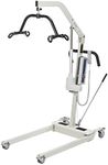 Drive Medical 13244 Medical Bariatric Electric Patient Lift with Rechargeable Battery and Six Point Cradle, White