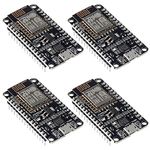 4pcs ESP8266 NodeMCU CP2102 ESP-12E Development Board Open Source Serial Module Works Great for Arduino IDE/Micropython